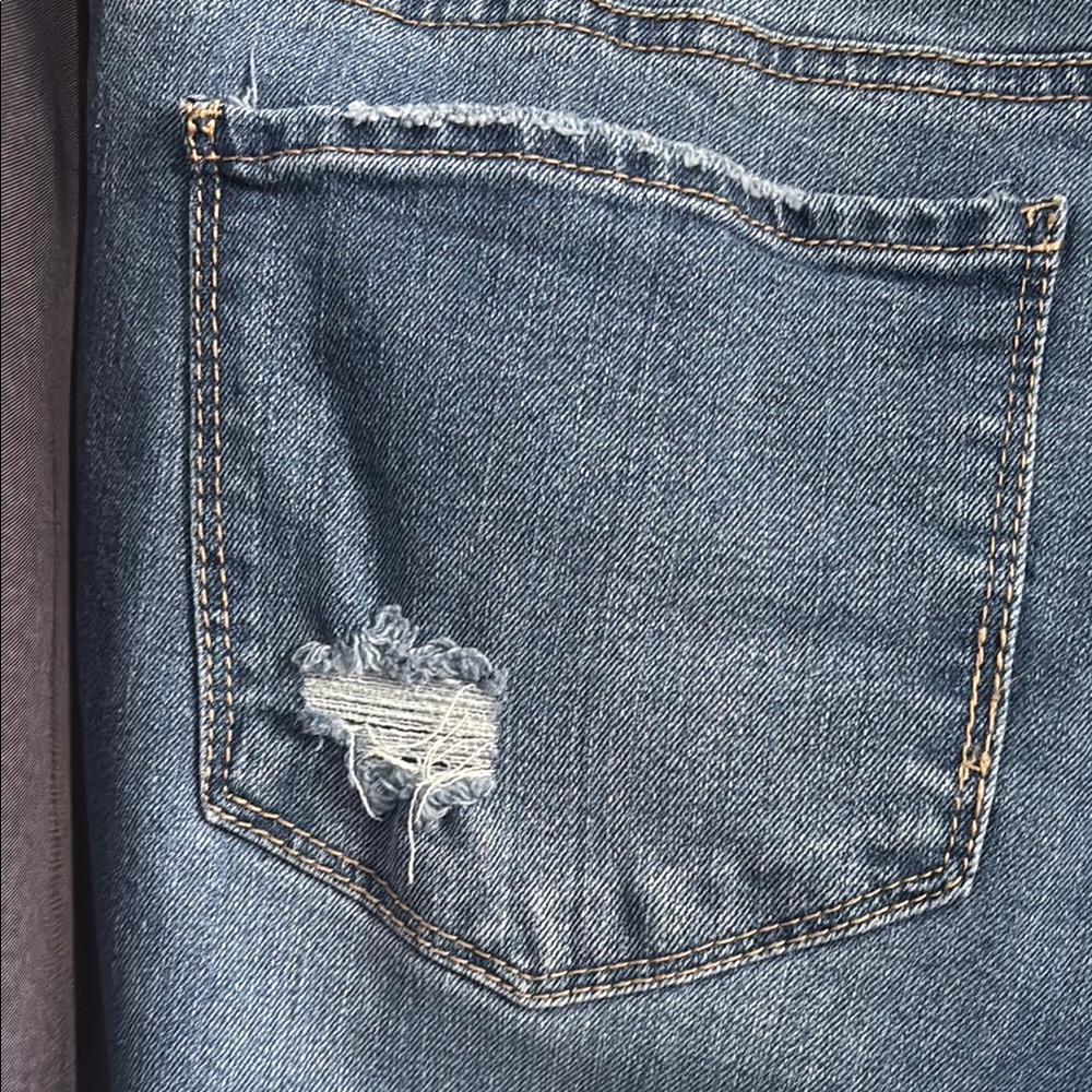 Classic Blue Distressed Ankle Jeans - Picture 14 of 15